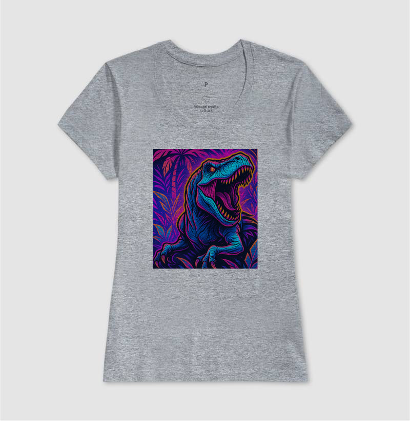 T-Rex Neon na Selva Tropical