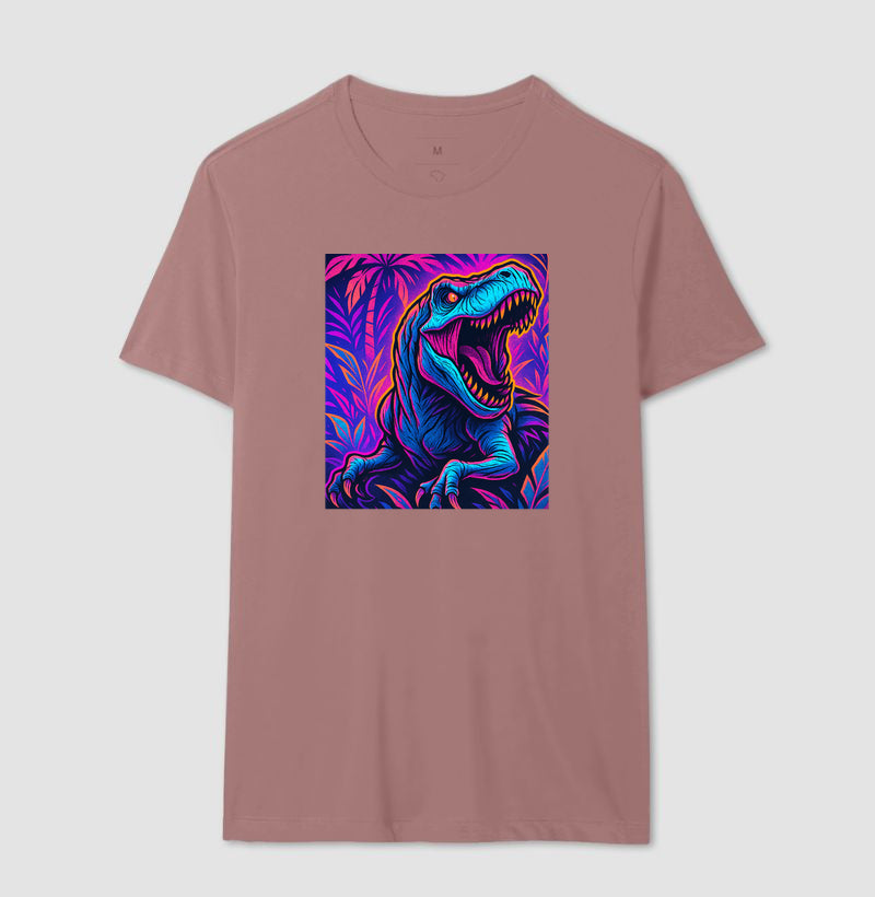 T-Rex Neon na Selva Tropical